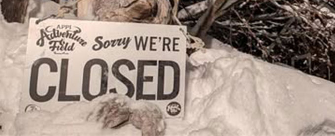 臨時休業のお知らせ