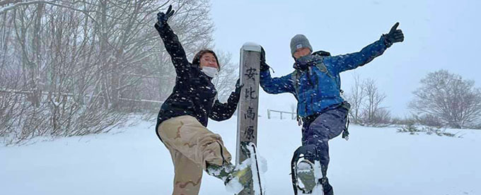 最後の雪あそび